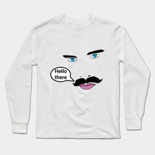 Man Face Long Sleeve T-Shirt